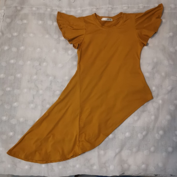 Steps NY Tops - Steps NY T-Shirt Mustard Yellow Sz S